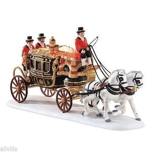 DEPT 56 HERITAGE VILLAGE COLLECTION THE QUEEN'S PARLIMENTARY COACH - RETIRED